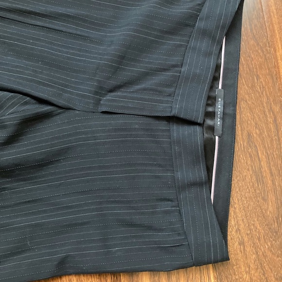 Elie Tahari Black Pinstripe Pantsuit - Picture 4 of 5